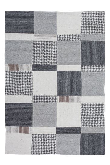 KAYOOM Wohnzimmer Teppich Patchwork Teppich Liana 210 160 x 230 cm in natur