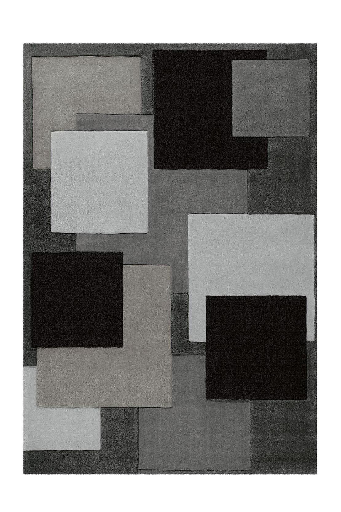 ARTE ESPINA Wohnzimmer Teppich Kurzflorteppich Cool 646 in grau - schwarz – Modern, Bild 1