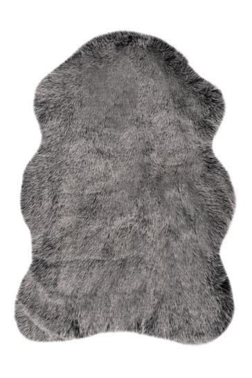 ME GUSTA Wohnzimmer Teppich Hochflorteppich Tender 125 in anthrazit