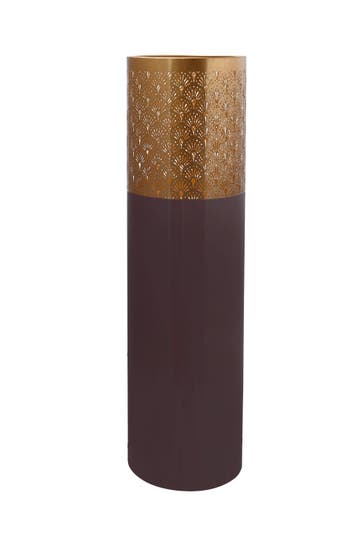 KAYOOM Bodenvase Bodenvase Art Deco 1115 in dunkellila - gold