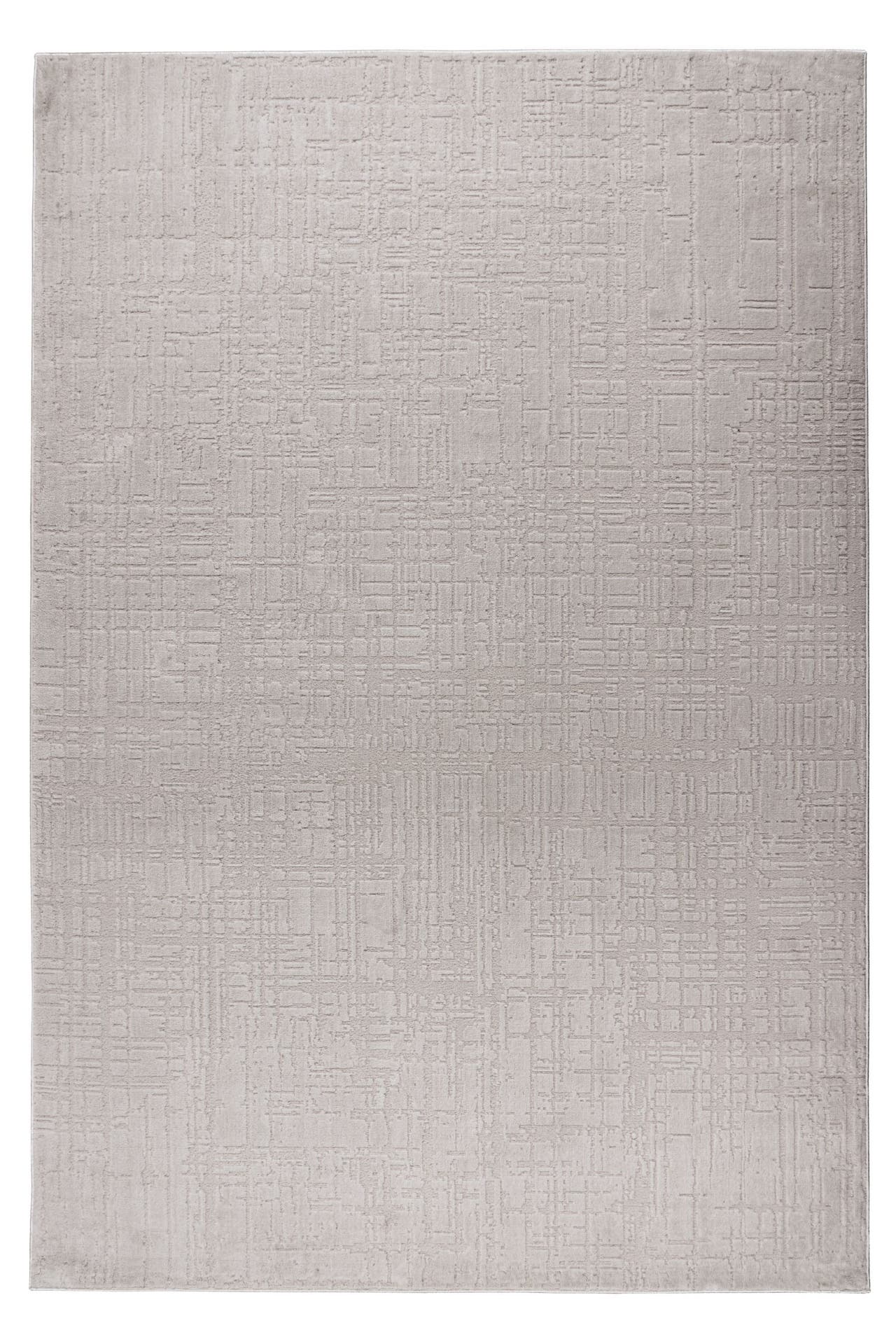 KAYOOM Wohnzimmer Kurzflor Teppich Bandito 125 Silber, Bild 1