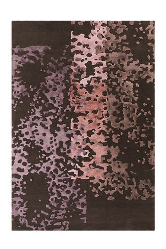 ARTE ESPINA Wohnzimmer Teppich Kurzflorteppich Diamond 8051 170 x 240 cm in dunkelgrau - altrosa