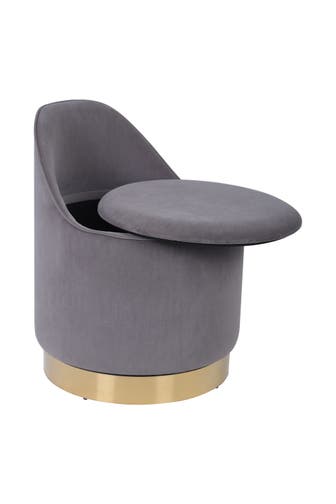KAYOOM Hocker Drehhocker Viktor 125 grau modern