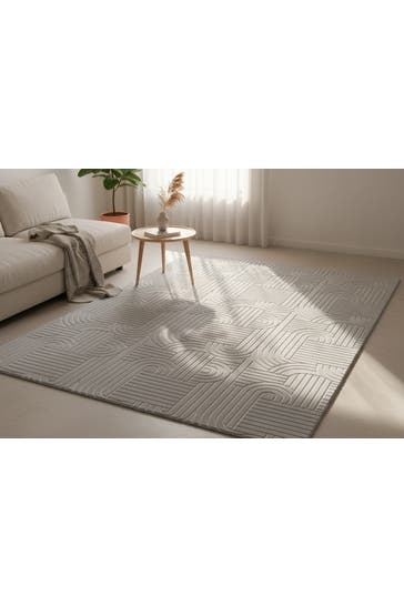 KAYOOM Wohnzimmer Teppich Kurzflorteppich Calma 125