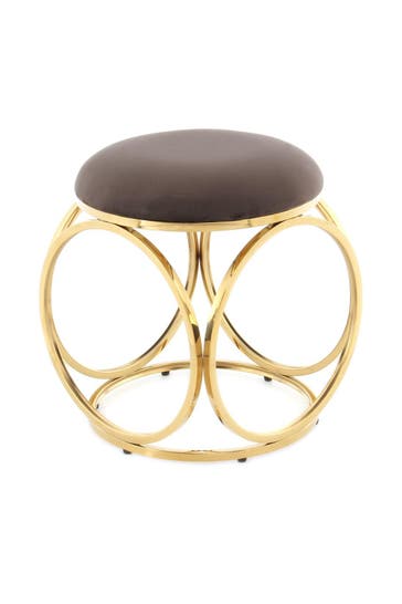 KAYOOM Hocker Whitney 325 Taupe - gold – eiche , modern