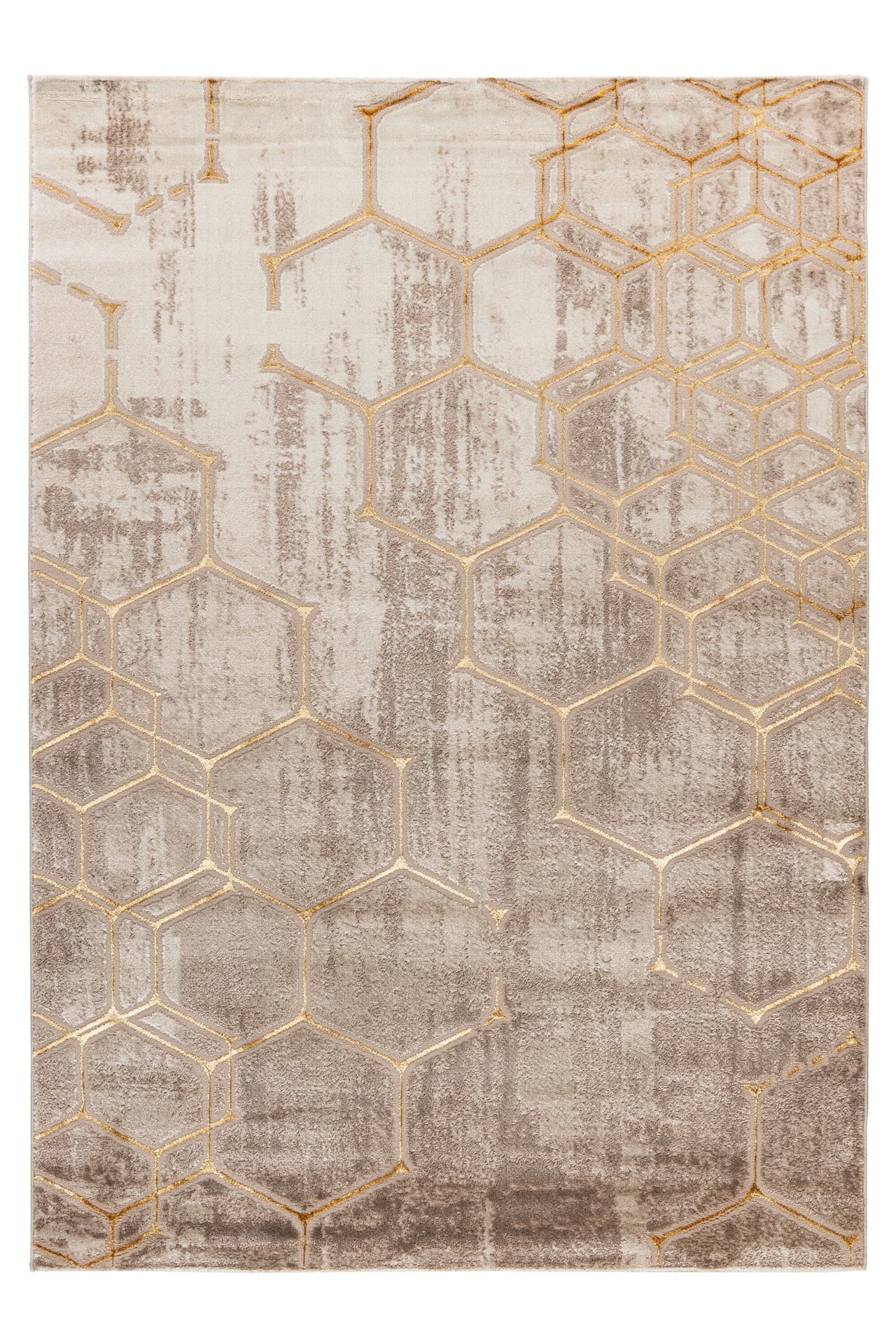 KAYOOM Wohnzimmer Kurzflor Teppich Mineral 525 Beige, Bild 1