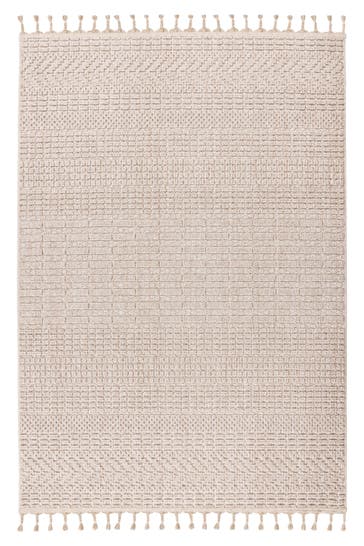 KAYOOM Wohnzimmer Kurzflor Teppich Reef 125 Beige