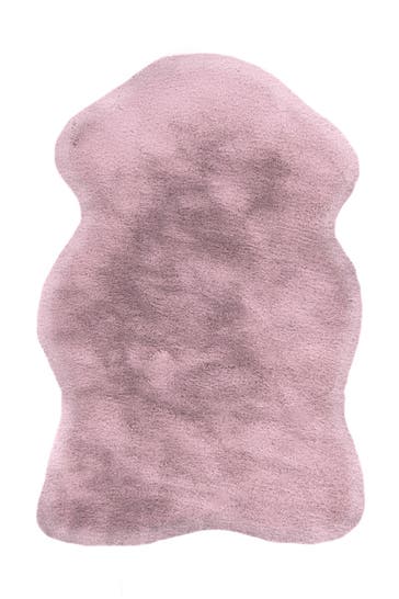 PADIRO Wohnzimmer Teppich Hochflorteppich Rabbit in rosa