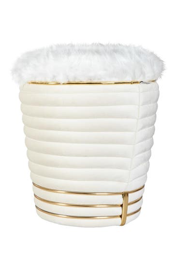 KAYOOM Hocker Doric 325 - elfenbein - gold