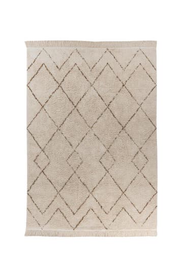 KAYOOM Wohnzimmer Teppich Kurzflorteppich Alena 125 in creme - braun – Modern