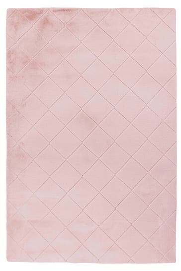 PADIRO Wohnzimmer Teppich Imala 125 in rosa – Modern
