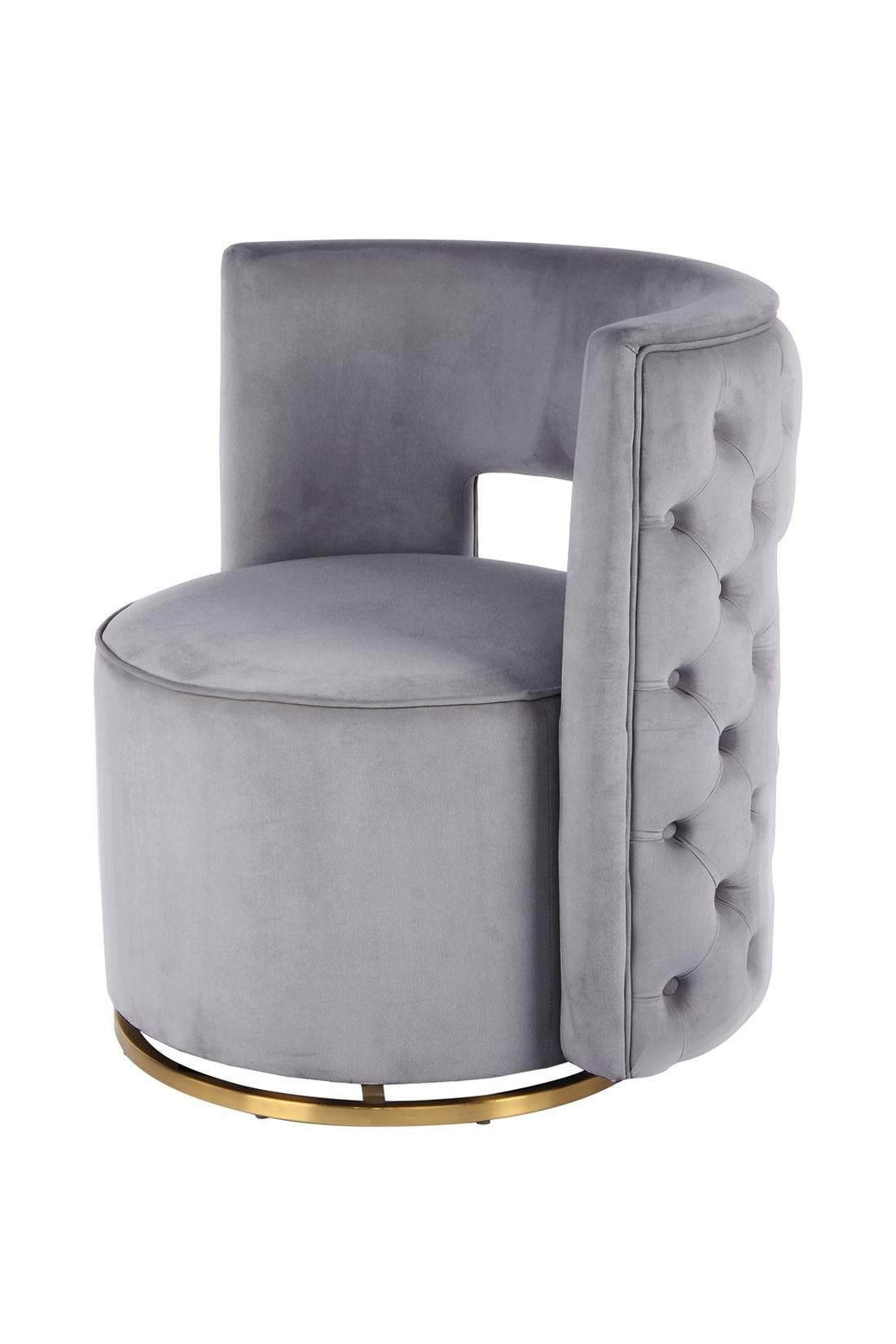 KAYOOM Sessel Drehsessel Beverly 125 - grau - gold – Eiche, Bild 1