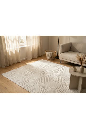 KAYOOM Wohnzimmer Teppich Kurzflorteppich Calma 125