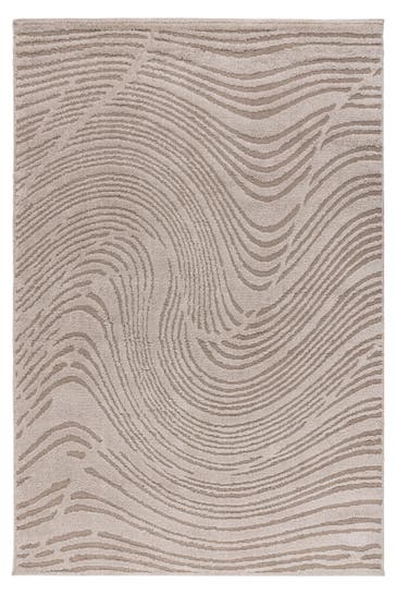 KAYOOM Wohnzimmer / Schlafzimmer Kurzflor Teppich Angel 225 Beige