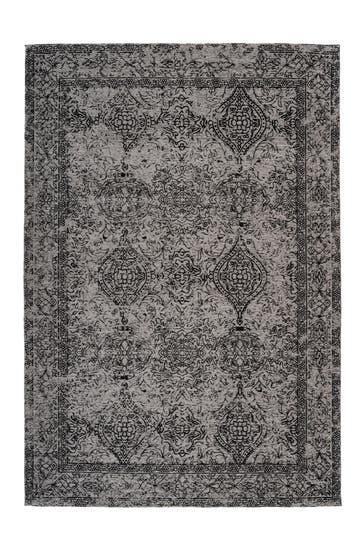 ARTE ESPINA Wohnzimmer Teppich Kurzflorteppich Iglesia 325 in grau - schwarz