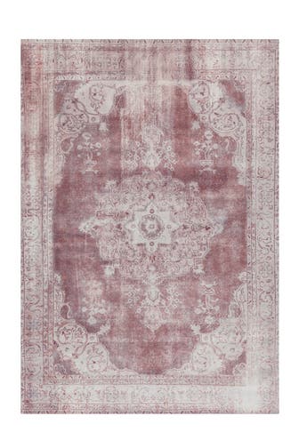 ARTE ESPINA Wohnzimmer Teppich Kurzflorteppich Vintage 840 in elfenbein - rot – Vintage