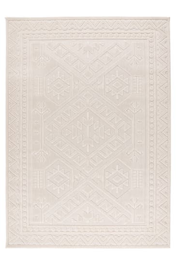KAYOOM Wohnzimmer Kurzflor Teppich Dreamcatcher 425 Elfenbein