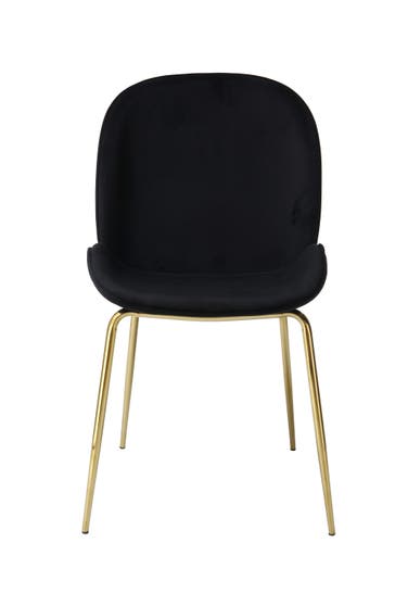 KAYOOM Stuhl Charlize 110 2er-Set - Messing schwarz – eiche , modern