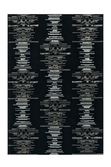 ARTE ESPINA Wohnzimmer Teppich Kurzflorteppich Satin 8060 120 x 180 cm in anthrazit