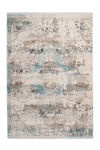 ME GUSTA Wohnzimmer Teppich Kurzflorteppich Anouk 325 in taupe - Türkis