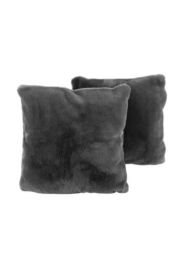 KAYOOM Kissen Dekokissen Aimee 625 2er-Set anthrazit