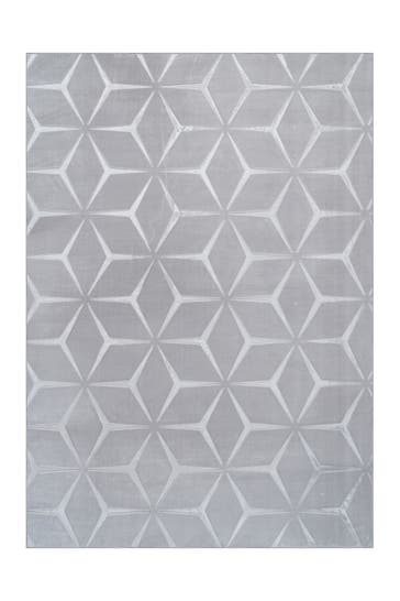 KAYOOM Wohnzimmer Kurzflor Teppich Calma 225 Silber