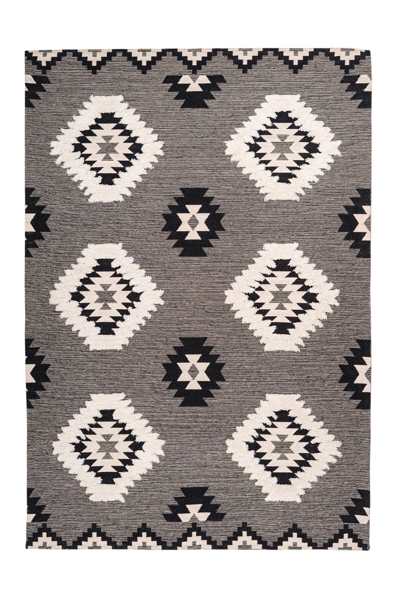 ARTE ESPINA Wohnzimmer Teppich Kurzflorteppich Ethnie 425 in grau, Bild 1