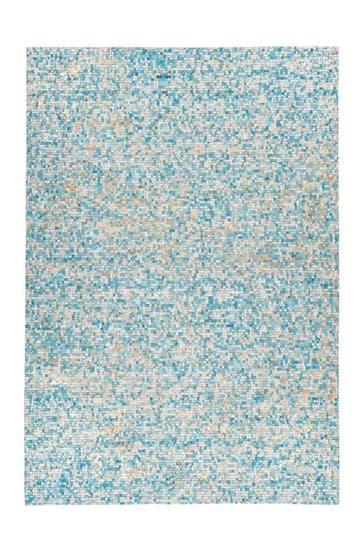 ARTE ESPINA Wohnzimmer Teppich Kurzflorteppich Finish 125 in Türkis - gold