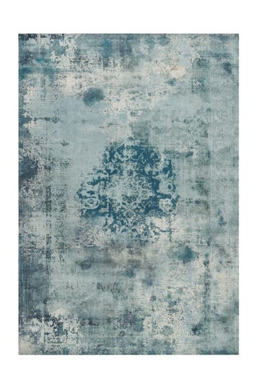 ARTE ESPINA Wohnzimmer Teppich Kurzflorteppich Vintage 840 in petrol – Vintage