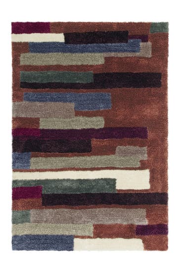ARTE ESPINA Wohnzimmer Teppich Hochflorteppich Dance 8104 120 x 180 cm in multi - schoko