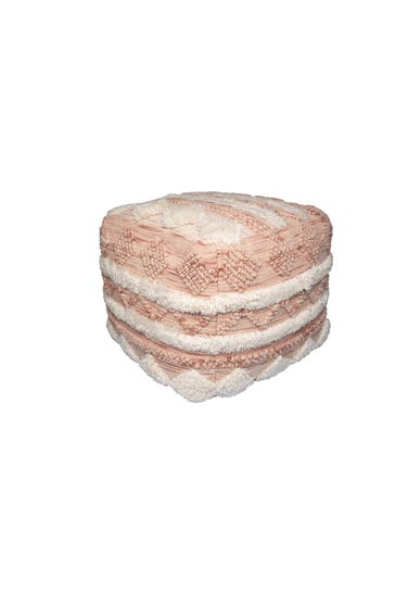 KAYOOM Sitzkissen Pouf Bohist 225 in rosa - creme