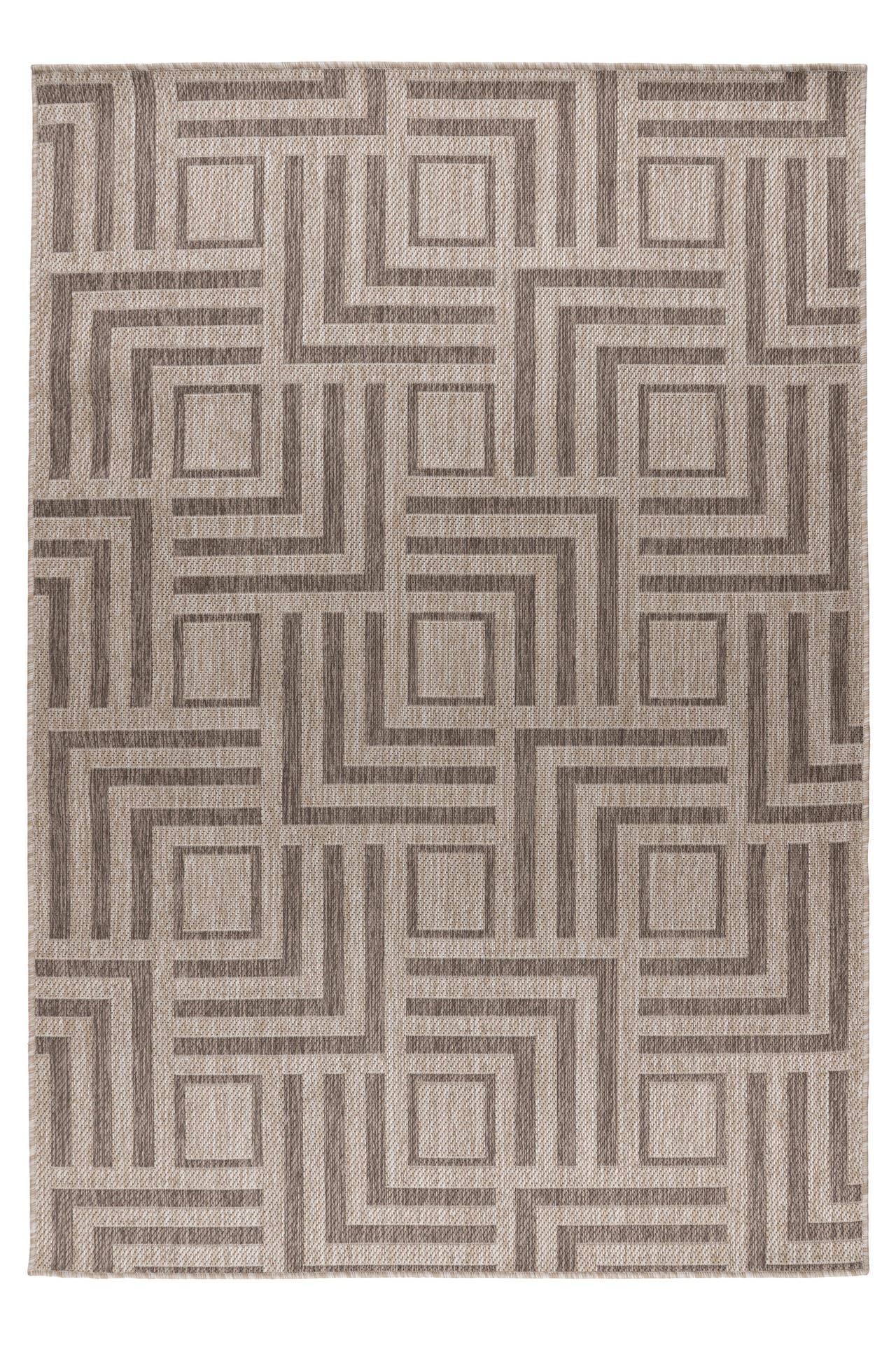 KAYOOM Wohnzimmer Kurzflor Teppich Diabolo 125 taupe, Bild 1