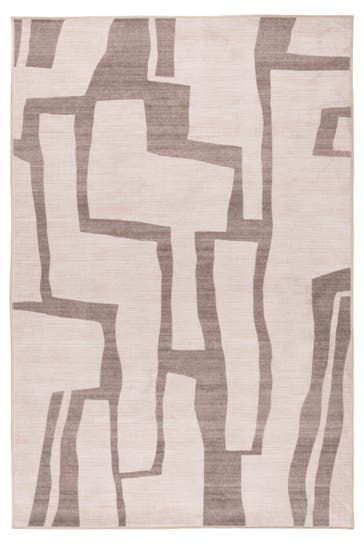 KAYOOM Wohnzimmer Teppich Kurzflorteppich Bluster 325 in taupe