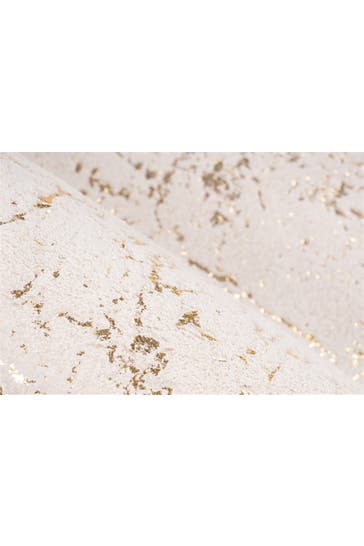 ME GUSTA Wohnzimmer Teppich Hochflorteppich Bijou 225 in creme - gold