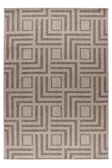 KAYOOM Wohnzimmer Kurzflor Teppich Diabolo 125 taupe
