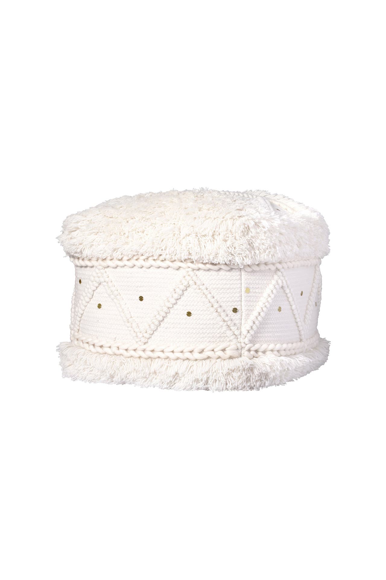 KAYOOM Sitzkissen Pouf Bohist 525 50 x 50 cm in creme, Bild 1
