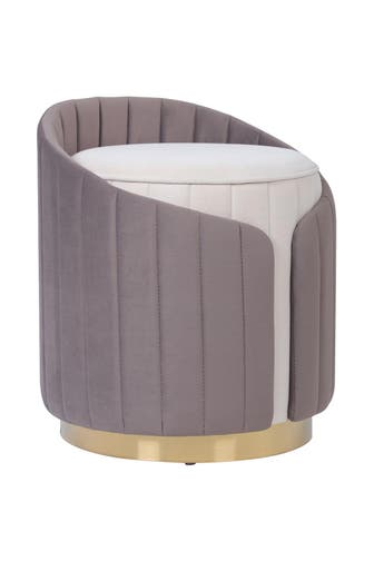 KAYOOM Hocker Corvin 125 - Taupe elfenbein modern