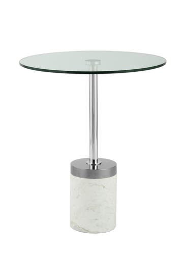 KAYOOM Beistelltisch Lana 125 - silber - weiß – eiche , modern