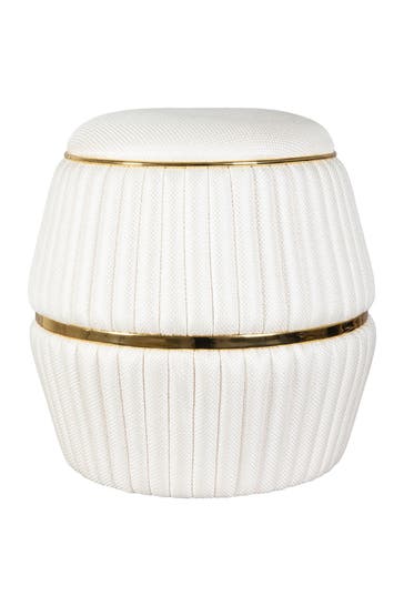 KAYOOM Hocker Doric 245 in elfenbein - gold