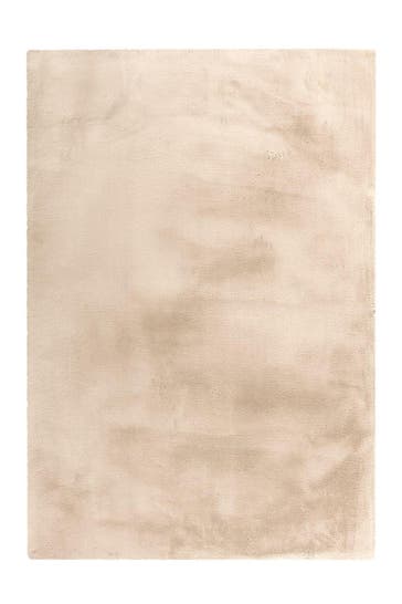 PADIRO Wohnzimmer Teppich Hochflorteppich Rabbit in elfenbein