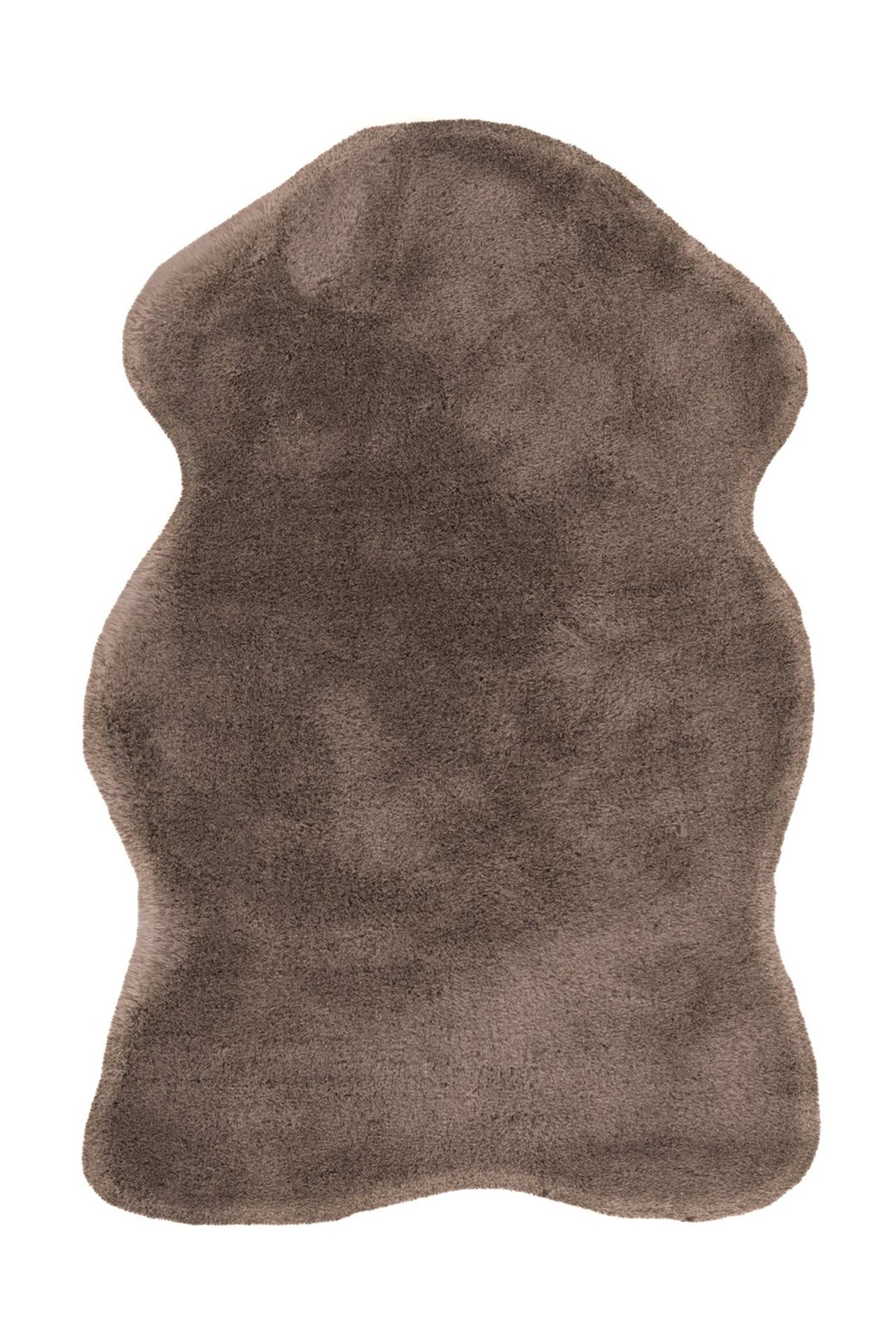 PADIRO Wohnzimmer Teppich Hochflorteppich Rabbit Light Sheepskin 825 60 x 90 cm in taupe, Bild 1