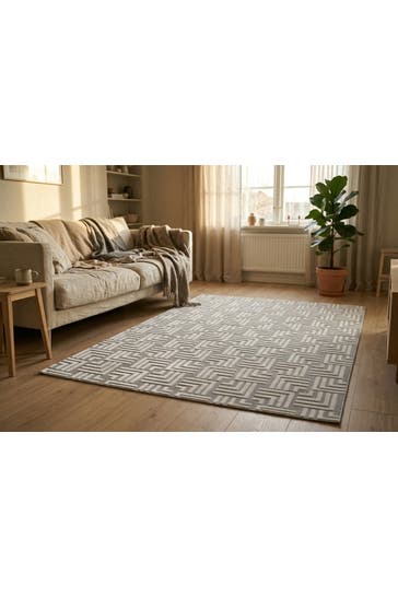 KAYOOM Wohnzimmer Teppich Kurzflorteppich Calma 325