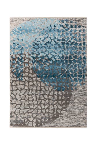 KAYOOM Wohnzimmer Teppich Kurzflorteppich Milan 425 bunt - blau