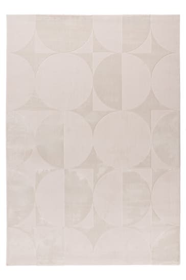 KAYOOM Wohnzimmer Kurzflor Teppich Traction 125 beige