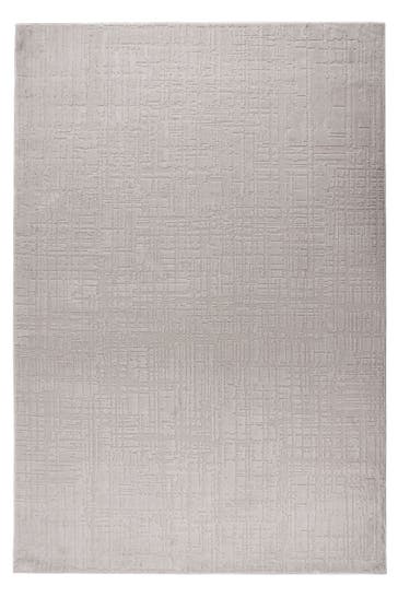 KAYOOM Wohnzimmer Kurzflor Teppich Bandito 125 Silber
