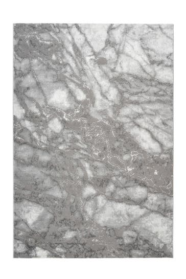 KAYOOM Wohnzimmer Teppich Kurzflorteppich Mineral 425 in silber