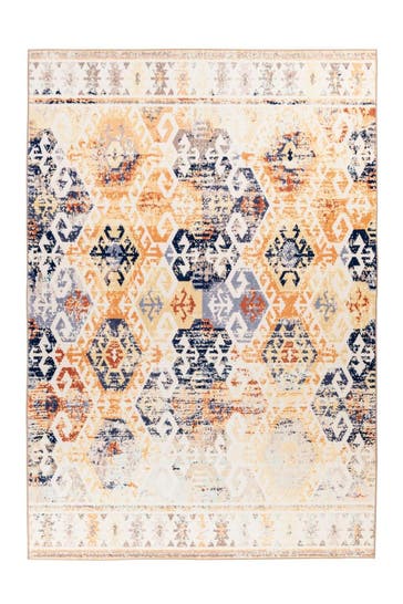 ARTE ESPINA Wohnzimmer Teppich Kurzflorteppich Saphira 100 in beige – Klassisch