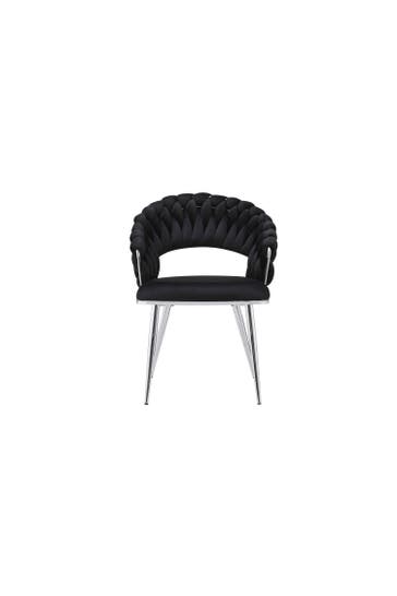 KAYOOM Stuhl Finesse 125 2er-Set - schwarz - silber