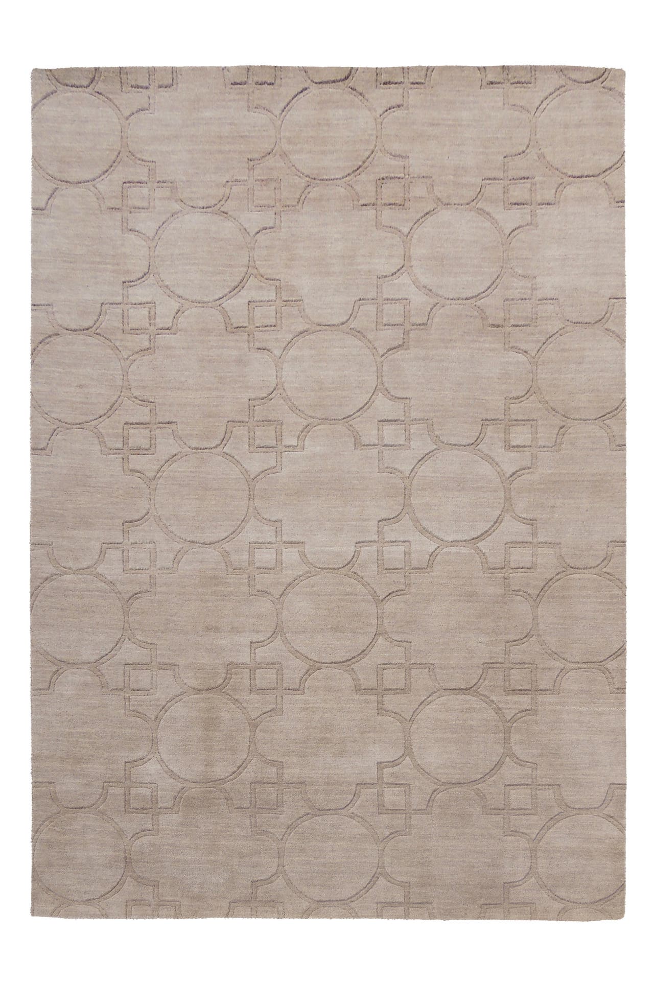 KAYOOM Wohnzimmer Teppich Kurzflorteppich Ganges 310 in beige – Klassisch, Bild 1