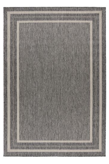 KAYOOM Wohnzimmer Kurzflor Teppich Nibru 325 Silber